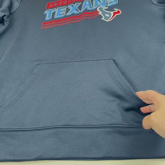 Houston Texans Hoodie Majestic Therma Base XL Navy Blue Polyester NFL Apparel - Picture 11 of 12